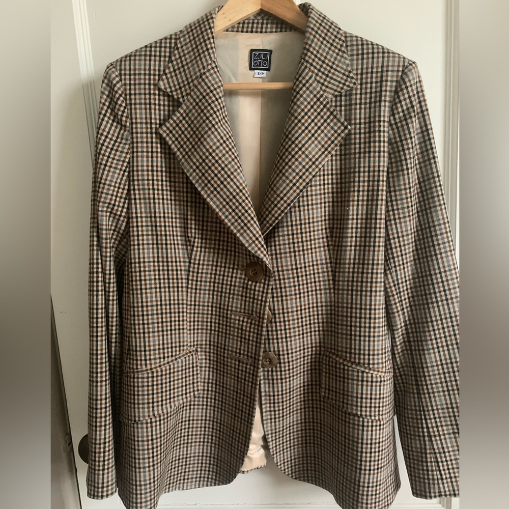 Plaid blazer